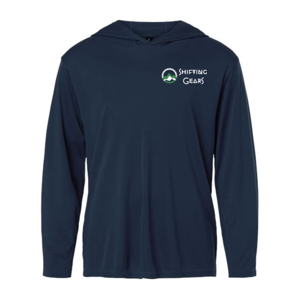 AllPro - Youth Pro-Lock Performance Hooded Long Sleeve T-Shirt - Printed Logo Thumbnail