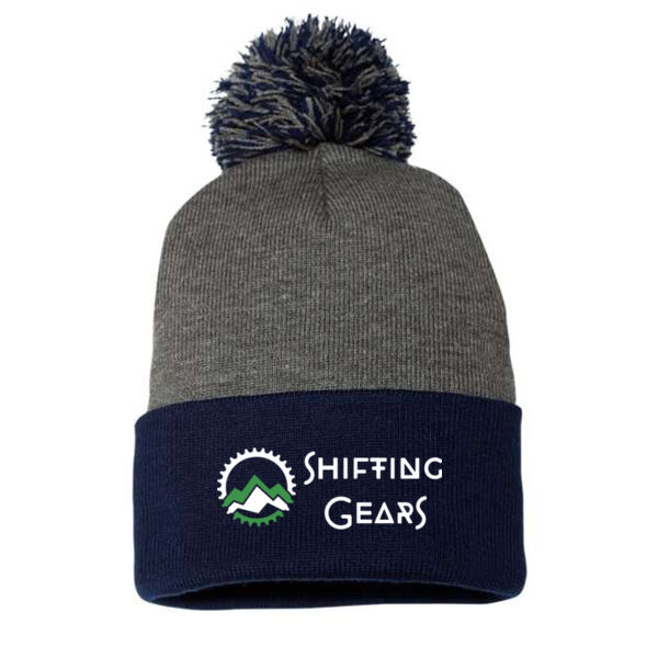 Sportsman - 12" Pom-Pom Cuffed Beanie - Embroidered Logo Thumbnail
