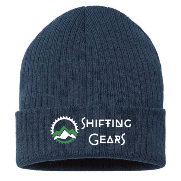 Atlantis Headwear - Sustainable Rib Cuffed Beanie - Embroidered Logo Thumbnail