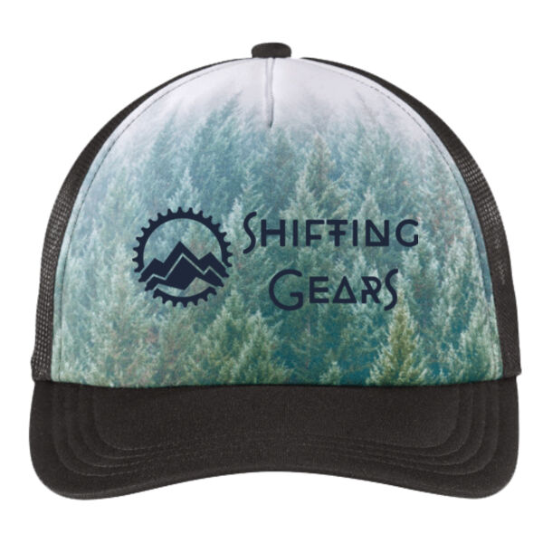 Port Authority® Photo Real Snapback Trucker Cap - Printed Logo Thumbnail