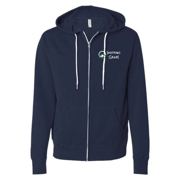 Independent Trading Co - Unisex Lightweight Full-Zip Hooded Sweatshirt - Printed Logo Thumbnail