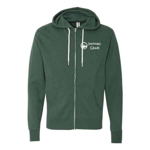 Independent Trading Co - Unisex Lightweight Full-Zip Hooded Sweatshirt - Printed Logo Thumbnail